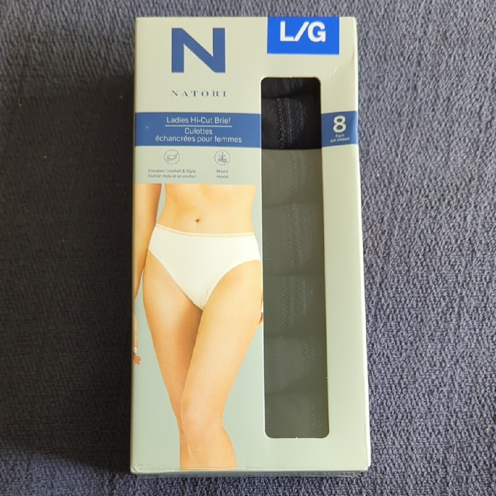 Natori Women's Hi-Cut Briefs in Black Large